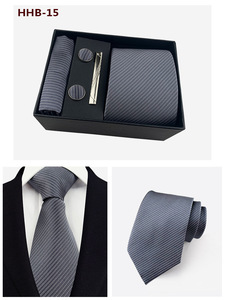 Coffret Cadeau <span class=keywords><strong>Cravate</strong></span> Homme – Styles Uni, Rayé et à Motifs pour le Travail et les Mariages – Ensemble <span class=keywords><strong>Cravate</strong></span> <span class=keywords><strong>Classique</strong></span> avec Accessoires Complets - Product Image 2