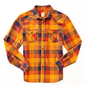 Camisa de Franela Extra Grande para Hombre, de Algodón y Fibra de Bambú, Gruesa, de Color Sólido, Servicio OEM Personalizado - Product Image 5