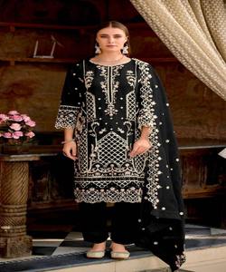 Muslim Women Dubai Abaya 3 Piece <b>Set</b> Classic Jibab Winter Wear Turkey Moslem Dress Wholesale - Product Image 6