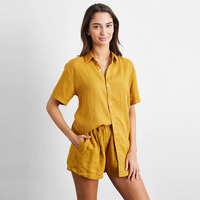 Pyjamas pour femmes Factory Spot, comprenant des chemises en lin, des pyjamas pour femmes, des pyjamas de grande taille