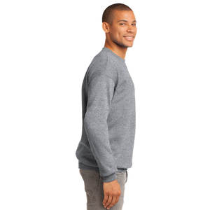 Venta caliente 250GSM estilo básico sudadera de algodón puro para hombres Casual Regular-Fit cuello redondo manga larga sudadera de algodón - Product Image 3