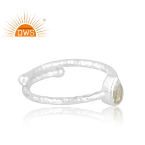 Anillo de Plata de Ley 925 Hecho a Mano con Cristal de Cuarzo Natural, Joyería Personalizada para Mujer, Regalo para Ella - Product Image 4