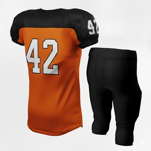Uniformes de football américain personnalisés en direct d'usine pour adultes, vêtements de sport à manches courtes imprimés à prix de gros - Product Image 5