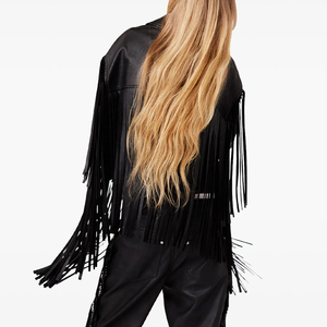 Street Style Suede Tassel Veste Vintage Western Outerwear - Product Image 3