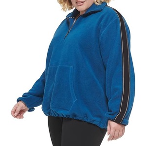 Unisex Quarter Zip Half Zip Oversized Polar Fleece Sudaderas Moda Invierno Cuello redondo Bordado Técnica Sudaderas Hombres - Product Image 2