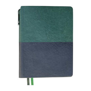 Cubierta de cuero PU encuadernada con pegamento Diario de cuaderno corporativo, tamaño: A5 Material escolar y de oficina Hecho a mano creativo - Product Image 2