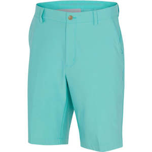 Pantalones cortos de golf elásticos transpirables de secado rápido de cintura media personalizados para hombre para deportes al aire libre de verano diseño de patrón sólido en tela de malla - Product Image 2