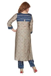 Vêtements ethniques indiens ensemble Kurti long vêtements pour femmes femme indienne Kurti imprimé numérique indien Kurtis avec pantalon Palazzo - Product Image 2
