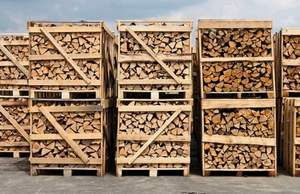 Bûches de bois d'aulne dur séchées au four, qualité supérieure, fendues, prix économiques, prêtes à l'emploi, forme carrée, 17 cm de longueur, chêne - Product Image 3