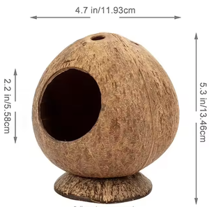 Disponible en Casita de pájaros de cáscara de coco ecológica a granel - Product Image 6