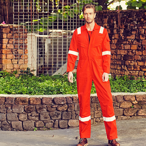 Vêtements de travail en polyester certifié CE résistant au feu de luxe Combinaison de couleur unique personnalisable Caractéristique respirante Nouveau style de sécurité - Product Image 5
