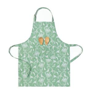 Logo personnalisé 100% coton imprimé tablier à bavette sans manches linge de cuisine pour chef pour la maison restaurants hôtels - Product Image 3