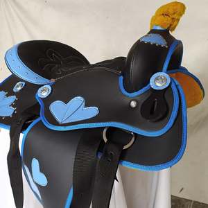 Sillín sintético occidental de caballo de alta calidad, sillín y estribo de nuevo diseño, todos los tamaños disponibles, fabricante en India - Product Image 2