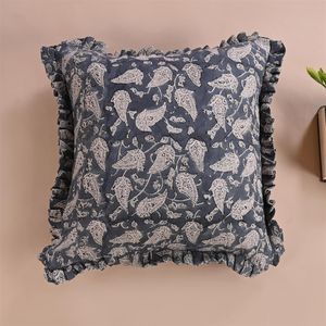 Luxury 45x45 cm Cotton Cushion Covers Beautifully Embroidered Giraffe Azo-Free Sustainable Heated <b>Massage</b> Best Wholesale Prices - Product Image 1