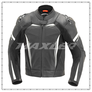 Veste de moto imperméable pour homme, de qualité supérieure, dernier design, rembourrage doux, confortable, en cuir véritable. - Product Image 6