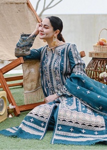 2023 imprimé pelouse Collection été chemise robe nouveau manches longues pakistanais Shalwar Kameez indien chemise robe femmes - Product Image 4