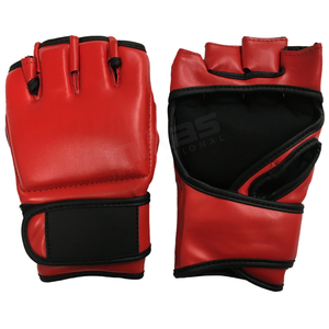 Guantes de Boxeo MMA Profesionales Personalizados, Cuero Genuino, Correa de Velcro Ajustable, Medios Dedos, Guantes de UFC Unisex, Todas las Tallas - Product Image 2