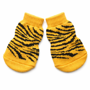 Tartan Pattern Anti Slip Dog Socks with Non Skid Grip Sole Stretchable <b>Pet</b> Paw Protector for Indoor Use - Product Image 2