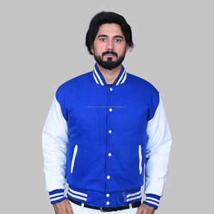 Veste universitaire tendance pour hommes en molleton de coton unisexe très vendu en vrac OEM tout dernier bouton couvert unisexe Letterman Design - Product Image 3