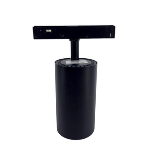 Système d'éclairage sur rail LED noir 12W moderne diffuseur magnétique corps en aluminium COB 48V DC Installation facile pour bureau maison sur support - Product Image 3
