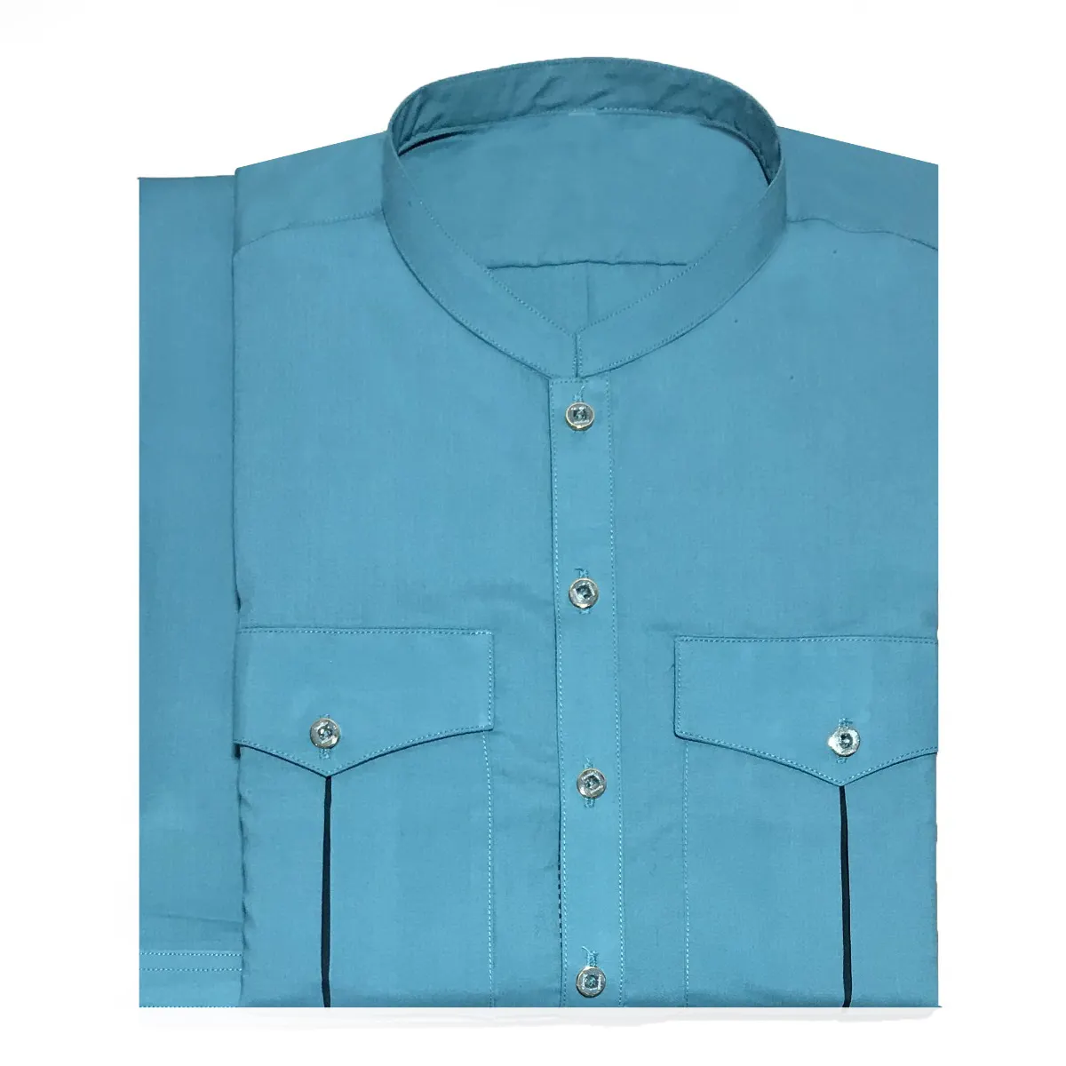 Wholesale Stitched Men Salwar Kameez/kurta Design In Blue Color in wash & wear with Jamawar Pajama For Winter Collection