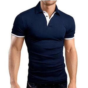 <b>Polo</b> Shirts Men's Casual Short Sleeve Tops Fitness <b>Sports</b> T-shirts Versatile Slim Tops Outwear Sportswear Male - Product Image 1