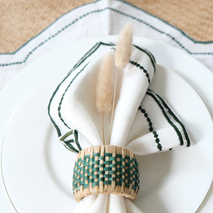 Luxury rattan napkin rings <b>kitchen</b> & dining accessories <b>high</b> quality serviette ring to decorate dinner <b>tables</b> - Product Image 3