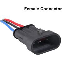 Connecteur électrique étanche 3 pôles mâle-femelle avec faisceau de câbles pour voiture, moto, camion