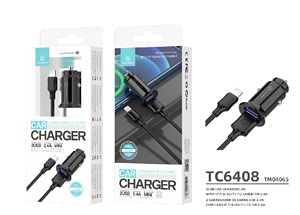 Cargador de Coche Electrónico Portátil Techancy TM04065 ABS con un Solo Puerto USB en China - Product Image 4