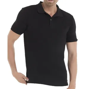 Custom Style Lässiger, schlichter Kurzarm golf für Herren-Polo-T-Shirts aus Baumwolle, bestickt in Übergröße, Herren-Polo