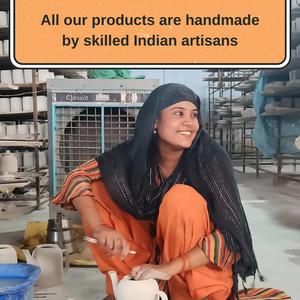 Plato ecológico de porcelana de hueso de cerámica RetSnacks desayuno decorativo hogar Decorro tazón tradicional marroquí artesanal fiesta - Product Image 4