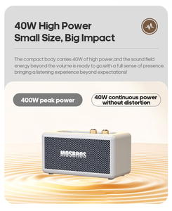 Loa Retro Thiết Kế <span class=keywords><strong>Marshall</strong></span> 40W Âm Thanh Siêu Trầm Loa Không Dây Để Bàn Thiết Kế Da Chức Năng TWS - Product Image 4