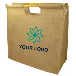 2024 vente en gros sac de jute laminé écologique Logo personnalisé toile de jute réutilisable lin plage toile de jute Shopping sacs fourre-tout pour une utilisation en extérieur pour l'exportation - Product Image 1