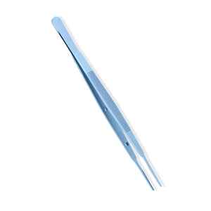 Micro fórceps de apósito recto redondo azul recubierto 170 mm 6 pulgadas algodón y apósito quirúrgico Debakey Micro fórceps - Product Image 4