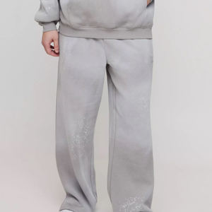 Conjunto deportivo informal de algodón para hombre, sudadera con capucha y pantalones deportivos, diseño personalizado, lavado ácido, unisex - Product Image 5