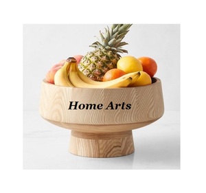 Tazón para Servir Frutas de Madera de Diseño Moderno, Tazón Redondo de Calidad Superior para Servir Ensaladas, Accesorios de Cocina - Product Image 5