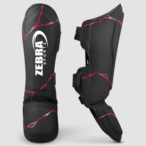 Espinillera profesional con logotipo personalizado, espinilleras MMA de cuero genuino, calidad Premium - Product Image 6