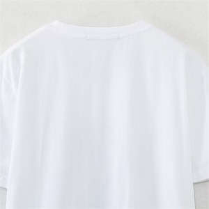 เสื้อยืดผู้หญิงแขนสั้นผ้าโพลีเอสเตอร์ผ้าฝ้ายลำลอง - Product Image 4