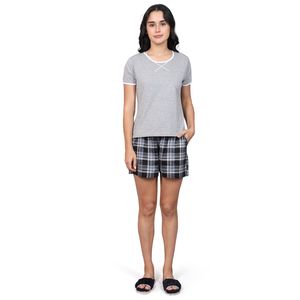 Conjunto de Pantalones Cortos de Punto 100% Algodón, Camiseta y Pantalones Cortos Súper Suaves y Cómodos con Bolsillos - Product Image 5