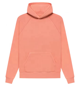 Bulk Manufacturer New Design Heavy Weight Plain No <b>String</b> Pure Cotton Pullover Men Hoodies - Product Image 1