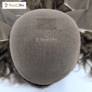 100% Premium cabello humano atado a mano trama REGENT All Lace Man's Toupee en estilos rectos de onda natural-Stock al por mayor disponible - Product Image 2