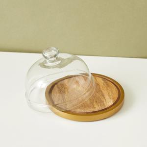 ที่วางเค้กสำเร็จรูปสีเงินแบบด้ามจับใบ2ชั้นเหมาะสำหรับวางโชว์ขนมและเสิร์ฟในงานปาร์ตี้ - Product Image 3