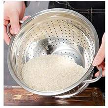 Durable Stainless Steel <b>Mesh</b> Colander Heavy-Duty Metal <b>Strainer</b> for Pasta, Rice & Vegetables Bulk Wholesale Supply - Product Image 4