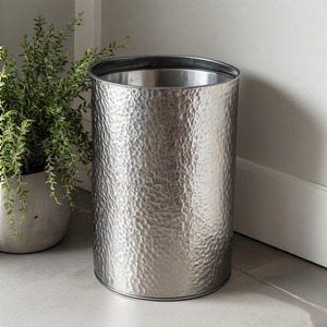 HammeredCraft Poubelle en métal pour décor rustique pour la maison Bureau Cuisine Restaurant Salle de bain-pour la gestion des déchets de papier - Product Image 6