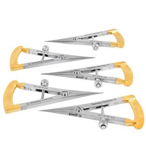 Offre Spéciale GORAYA ALLEMAND Castroviejo Pied à coulisse droit avec vis de réglage 40 mm CE ISO APPROUVÉ - Product Image 1