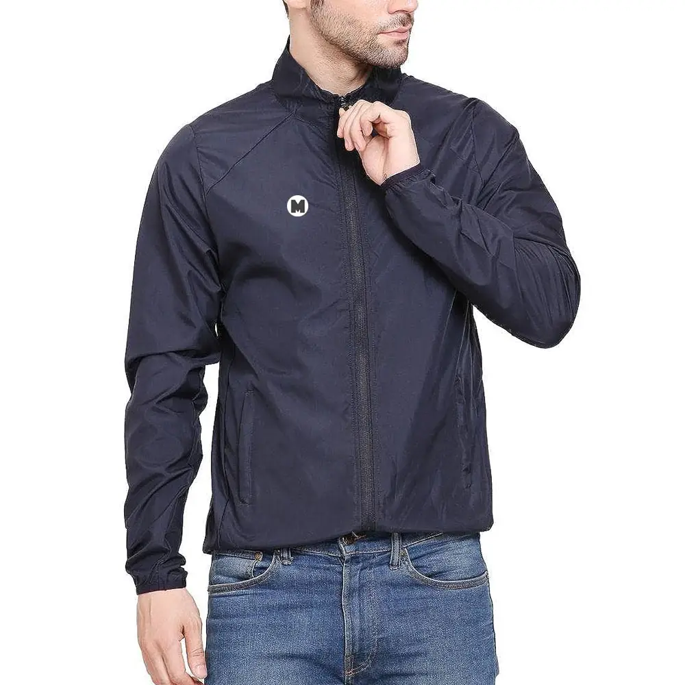 Giacca a vento da uomo-solid New Stylish Trending Winter Wear giacca a maniche lunghe in poliestere Regular Fit con cerniera