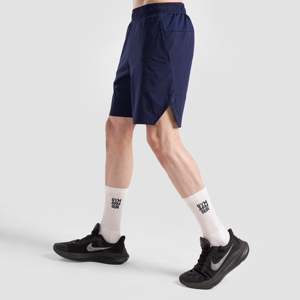 Short de compression Micro Fit 2.0 bleu marine 100 % polyester XXS style bermuda motif long logo design sportif 2-en-1 épais - Product Image 3