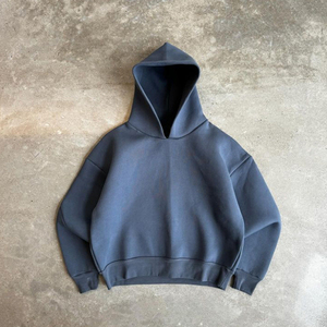 Sudadera con Capucha de Neopreno Grueso, Holgada, Unisex, Estilo Urbano, para Hombre, Venta al Por Mayor, Fabricantes de Ropa Masculina 2025 - Product Image 1