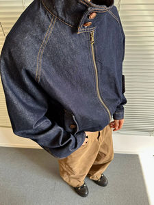 Bomber Jacket Hommes Personnaliser Design & Logo Bomber Coat Prix de gros Nouveau Élégant Fermeture Éclair Lâche Solide Couleur Blanc Personnalisé Causal - Product Image 3