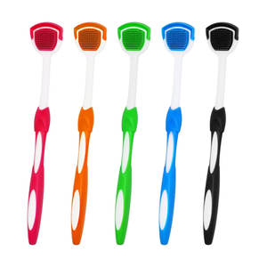 Meilleures ventes, grattoir à langue en acier inoxydable de qualité supérieure, dessus en plastique, réutilisable, design durable, écologique, couleurs personnalisées - Product Image 3